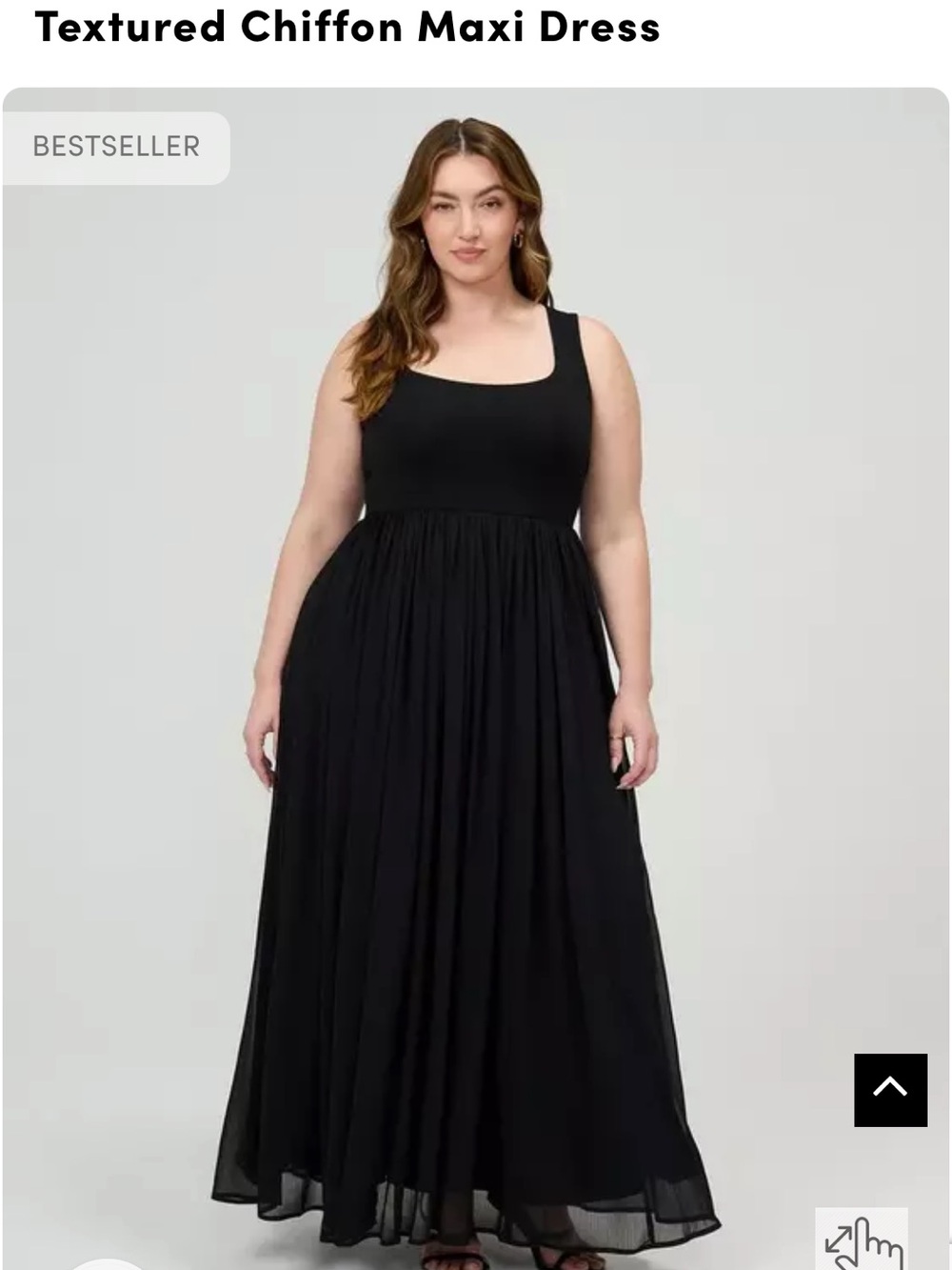 Torrid black maxi dress with square neckline and flowy skirt. 1x .